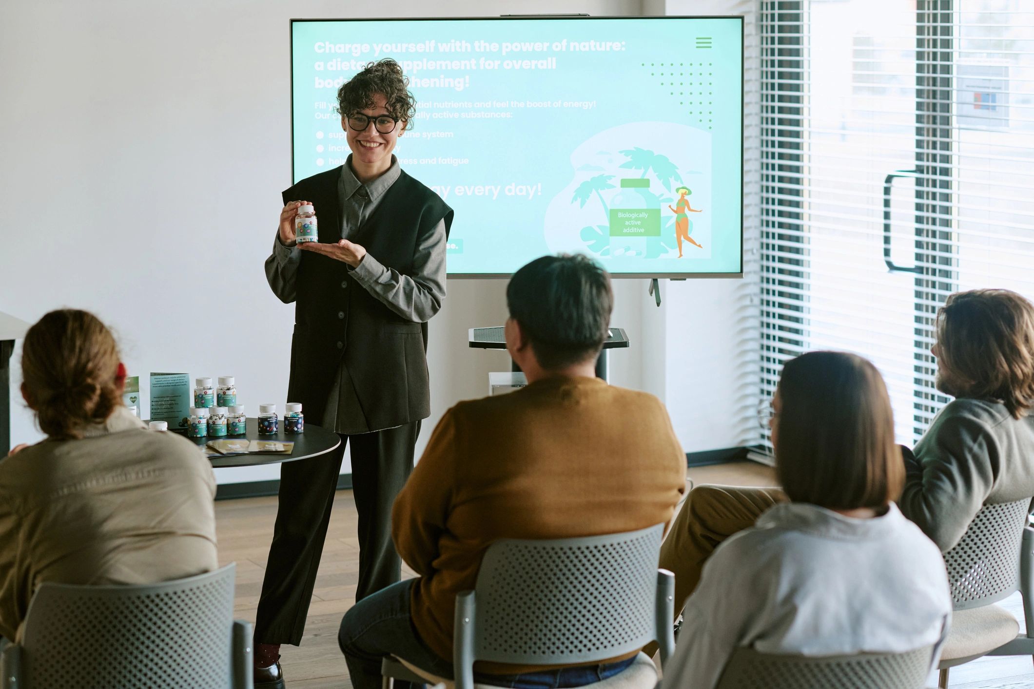 Professional training workshop audience