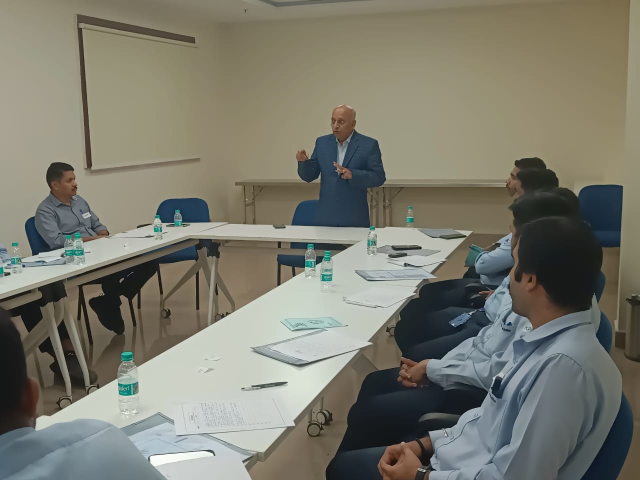 Client recognition moment during training